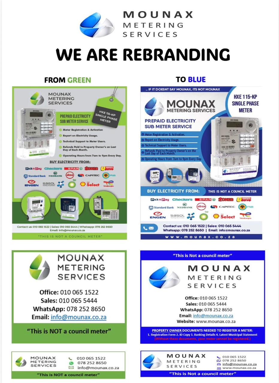 Mounax Metering Services rebranding notice